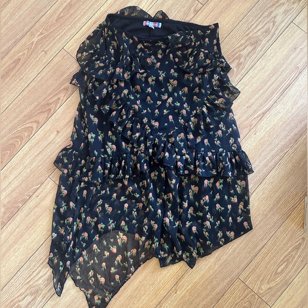 Floral Tiered Skirt